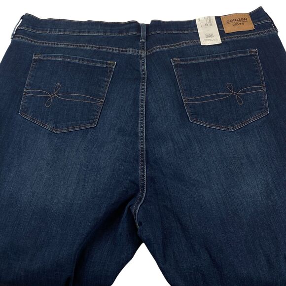 Denizen Levi's Super Stretch High Rise Straight Jeans Womens Size 24 Blue Denim - Picture 9 of 13
